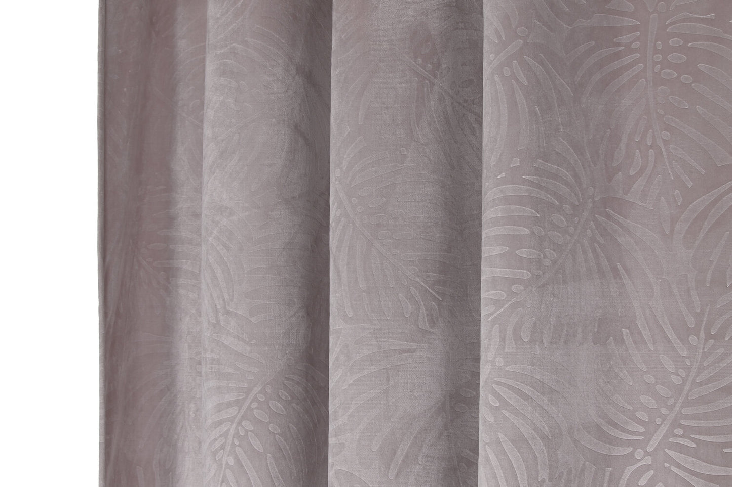 CORTINA POLIESTER 140X260 8 ANILLAS ROSA PALO