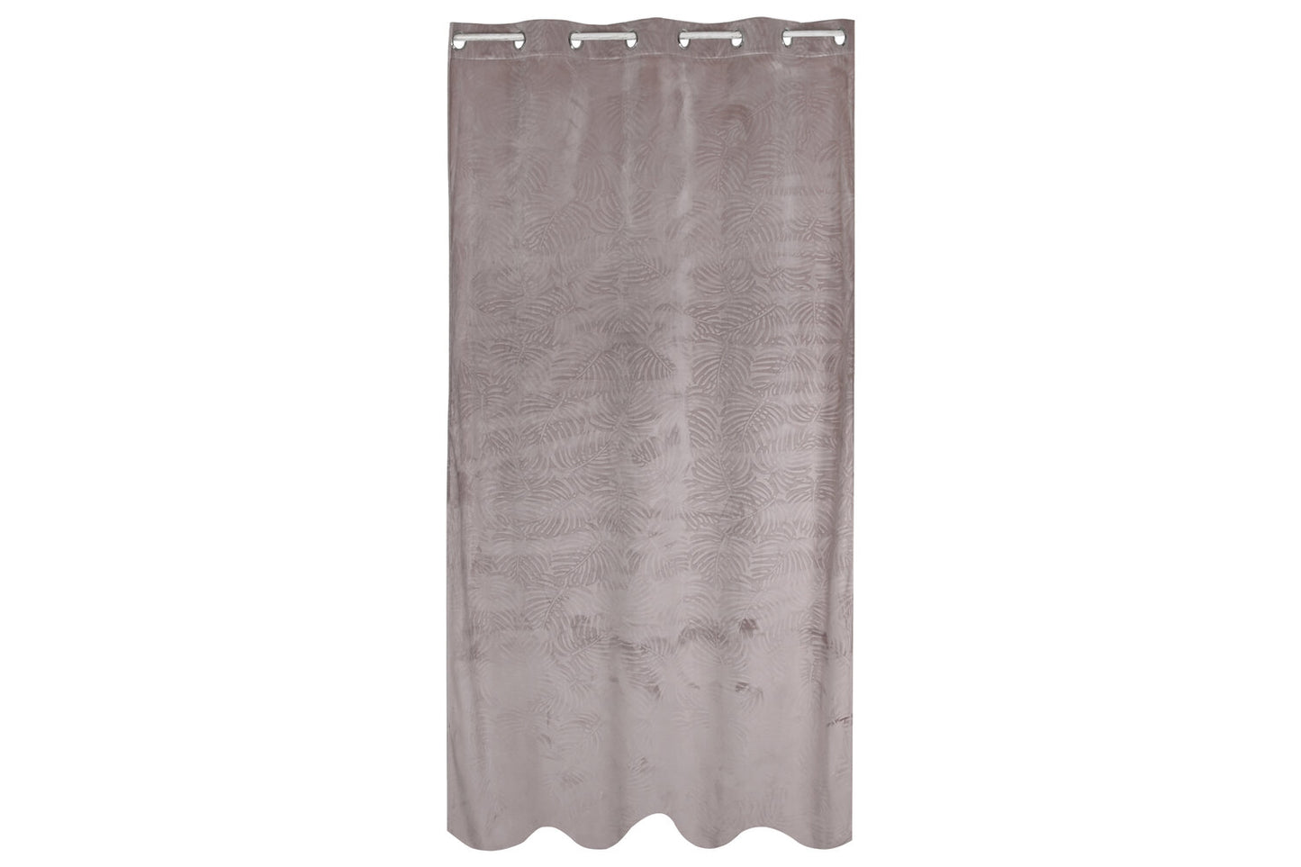 CORTINA POLIESTER 140X260 8 ANILLAS ROSA PALO