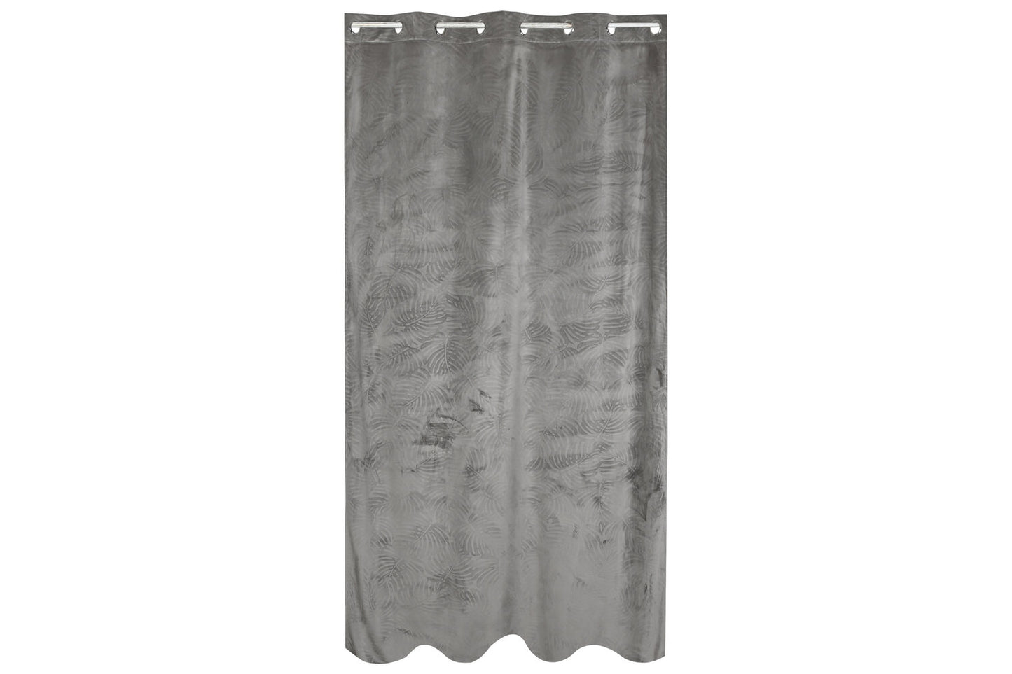CORTINA POLIESTER 140X260 8 ANILLAS GRIS CLARO