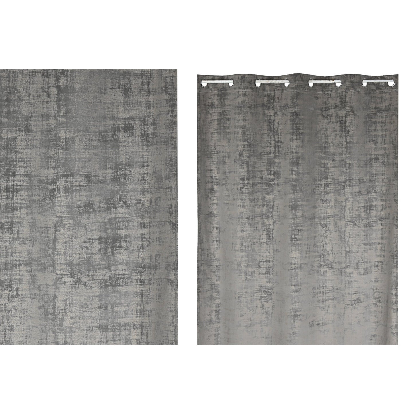 CORTINA POLIESTER 140X260 8 ANILLAS GRIS CLARO