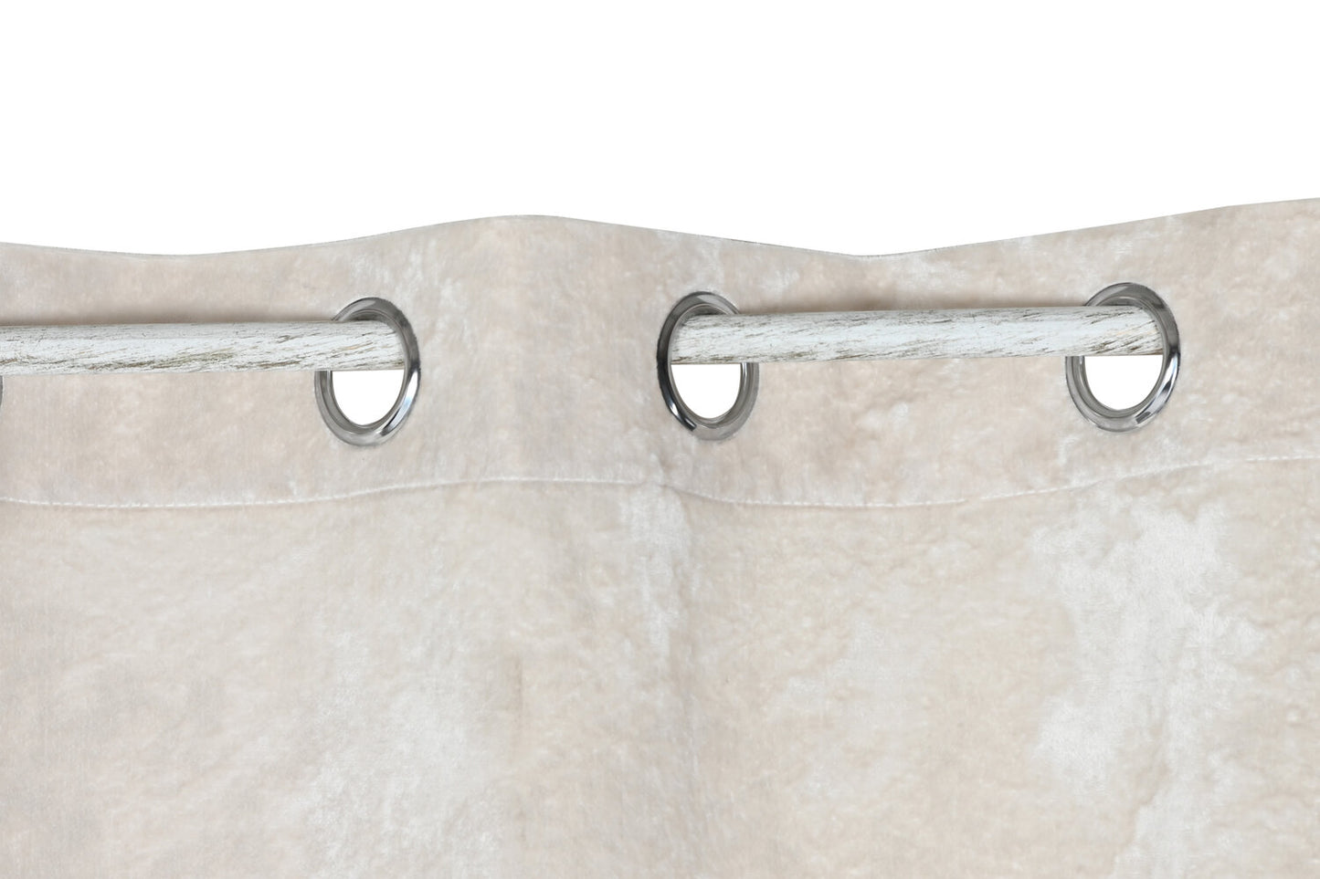 CORTINA POLIESTER 140X260 8 ANILLAS CRUDO