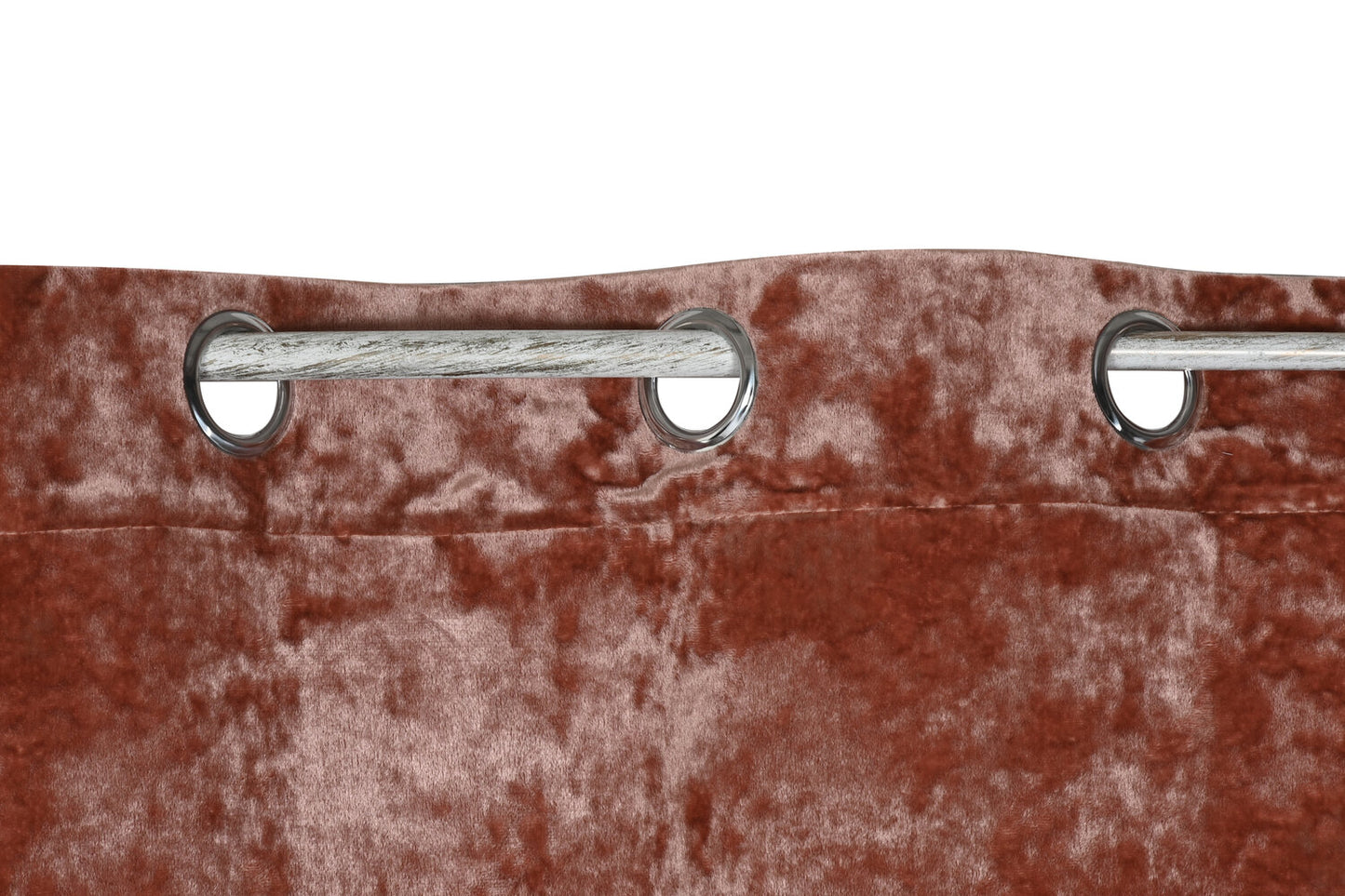 CORTINA POLIESTER 140X260 8 ANILLAS ROSA PALO