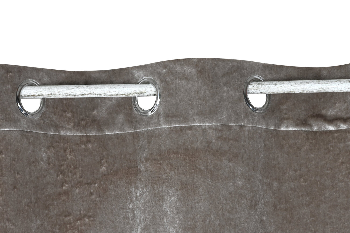 CORTINA POLIESTER 140X260 8 ANILLAS GRIS CLARO