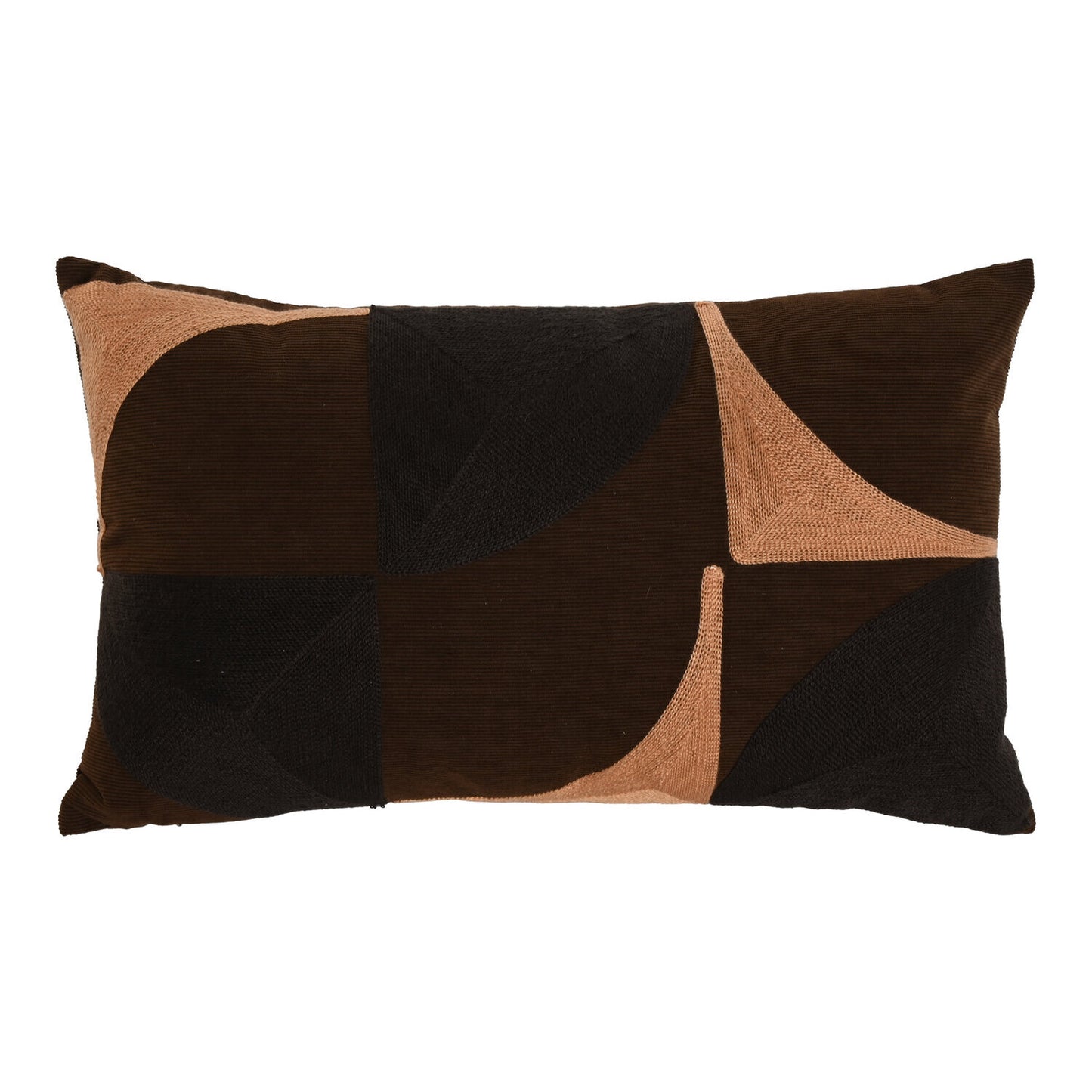 COJIN POLIESTER 50X30 380 GR: BORDADO MARRON