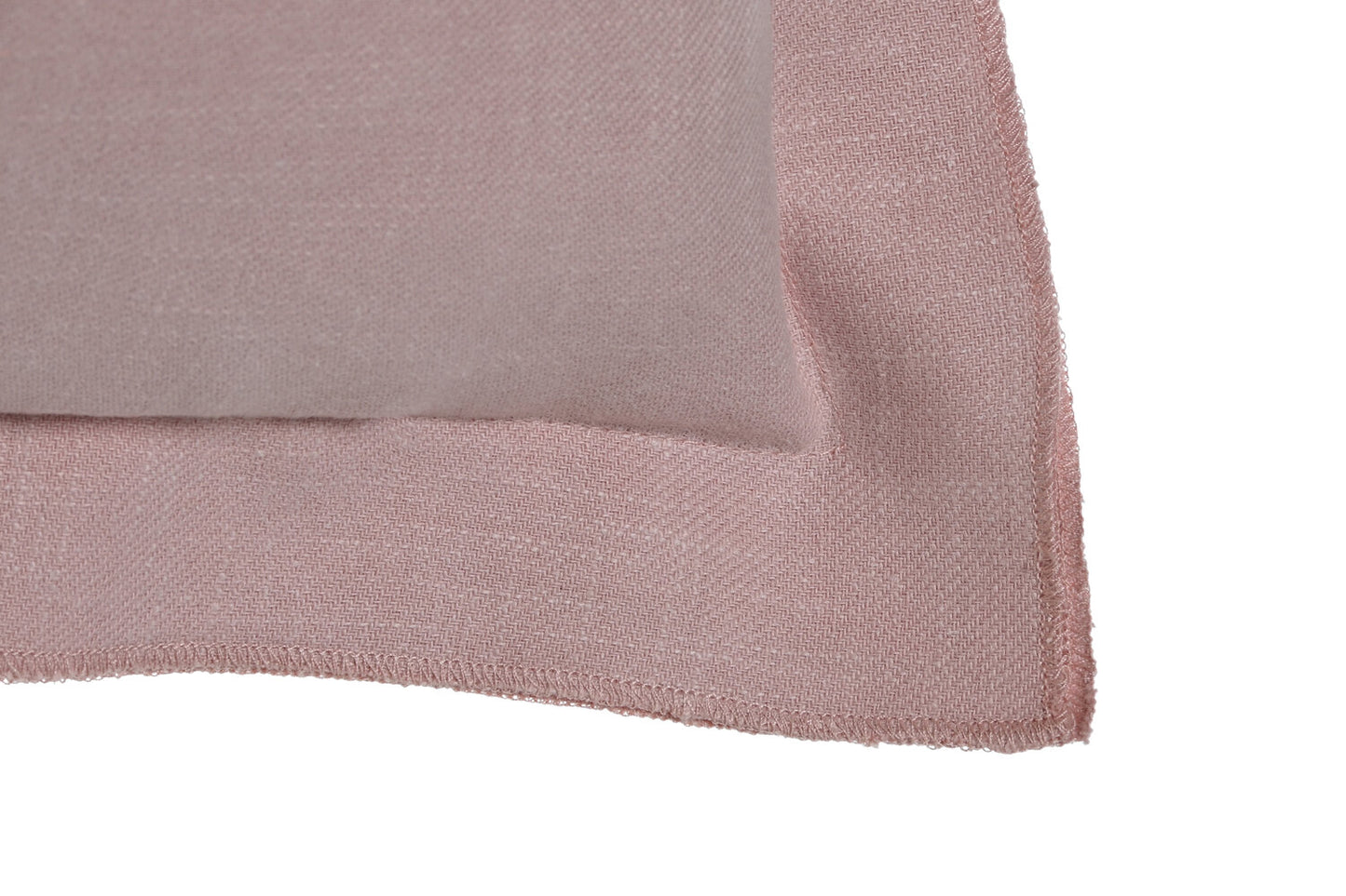 COJIN LINO 60X60 750 GR: CON FLECOS MALVA