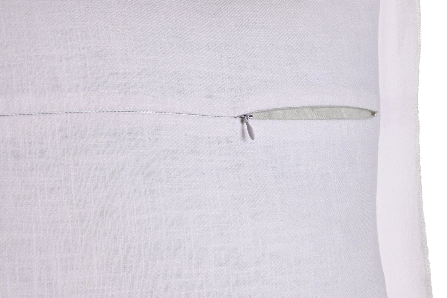 COJIN LINO 45X45 420 GR: CON FLECOS BLANCO ROTO