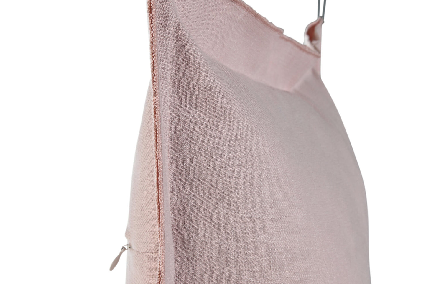 COJIN LINO 45X45 420 GR: CON FLECOS MALVA