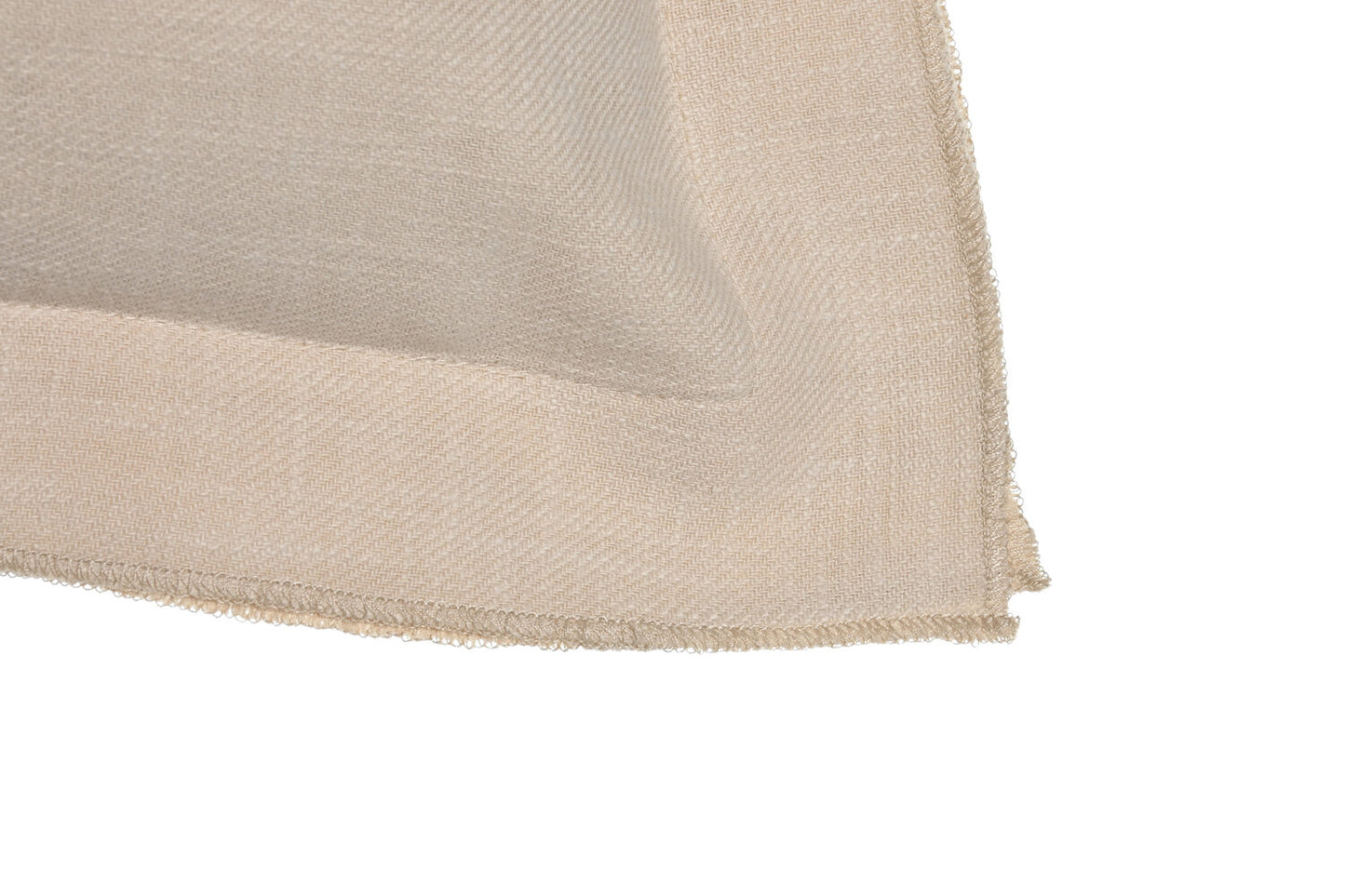 COJIN LINO 50X30 380 GR: CON FLECOS ARENA