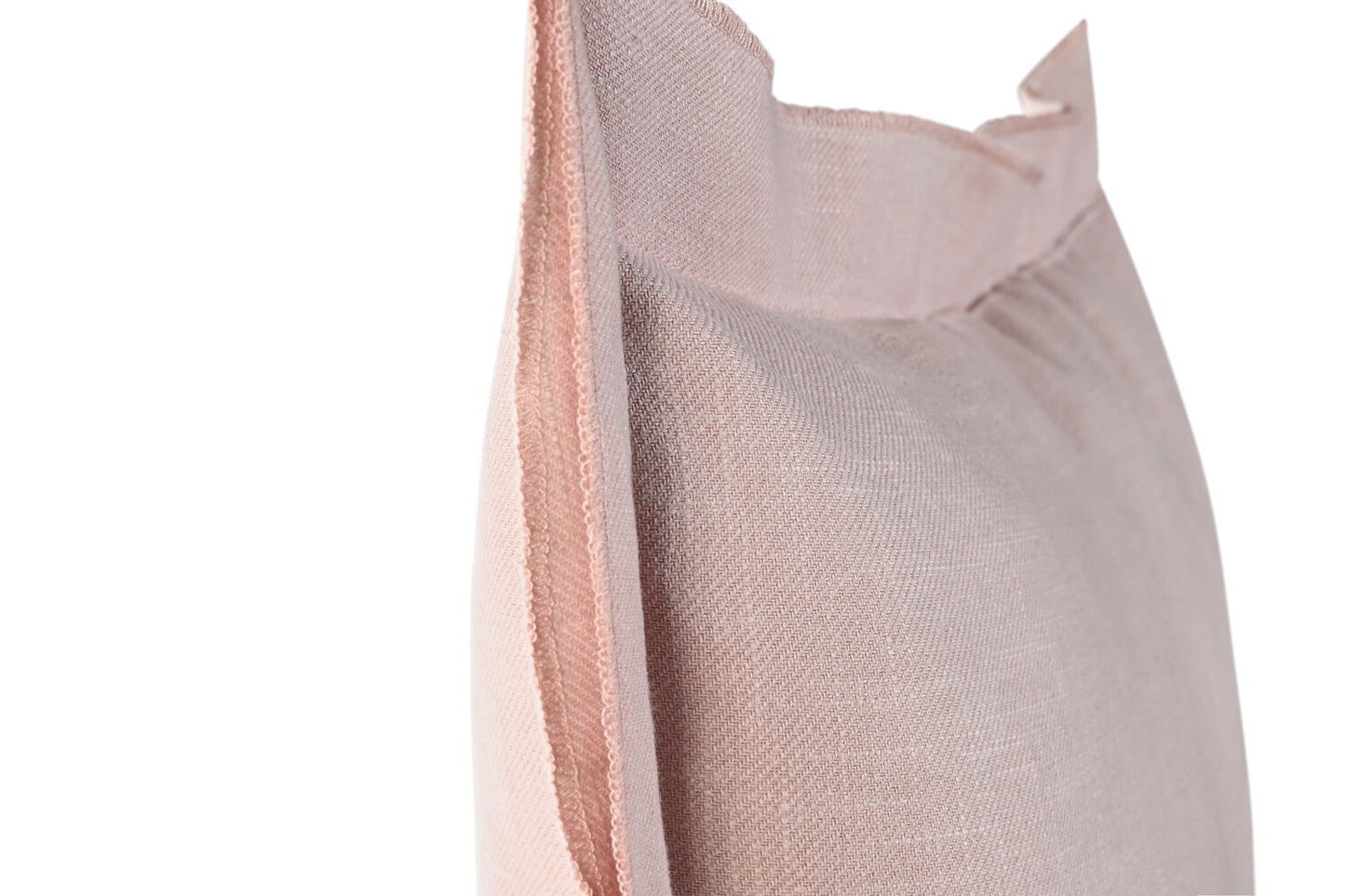 COJIN LINO 50X30 380 GR: CON FLECOS MALVA