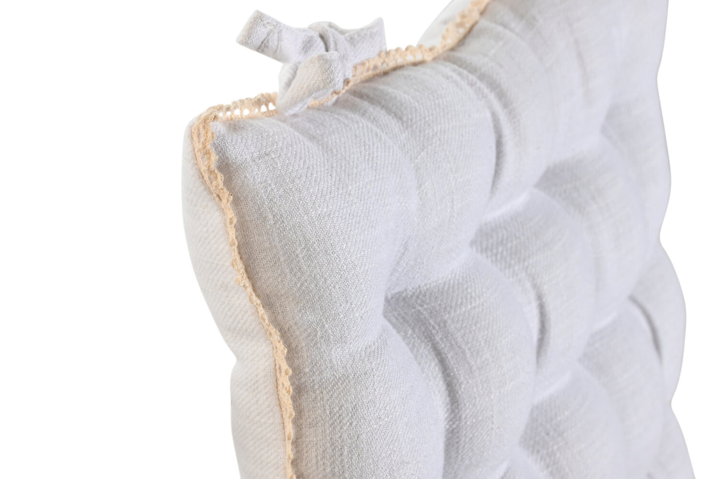 COJIN SILLA LINO 42X42X6 300 GR: BLANCO ROTO