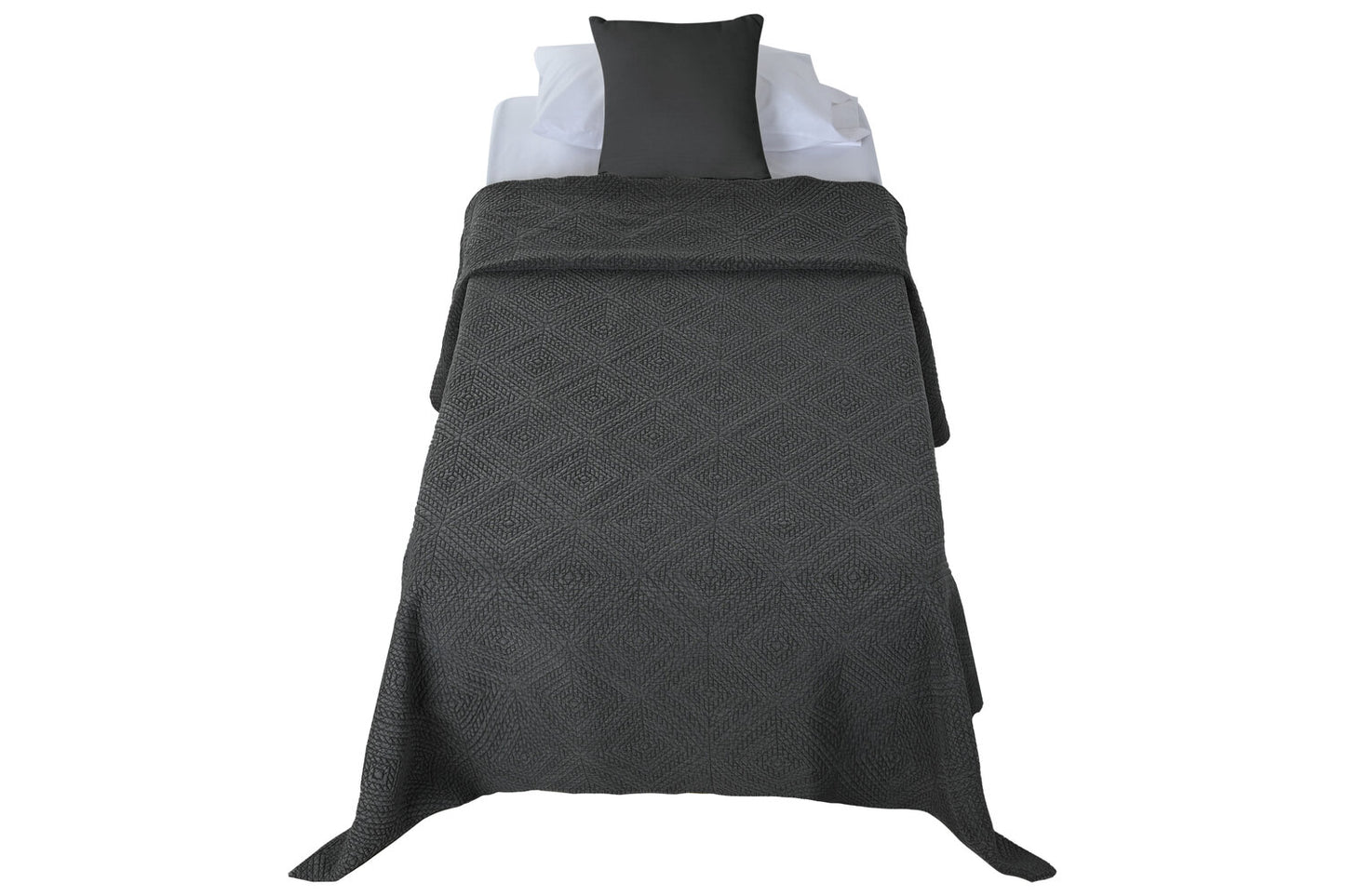 COLCHA POLIESTER 180X260 100 GR. GRIS CLARO