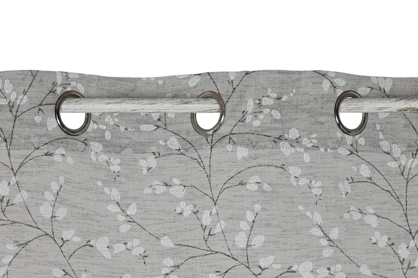 CORTINA POLIESTER 140X260 8 ANILLAS GRIS CLARO