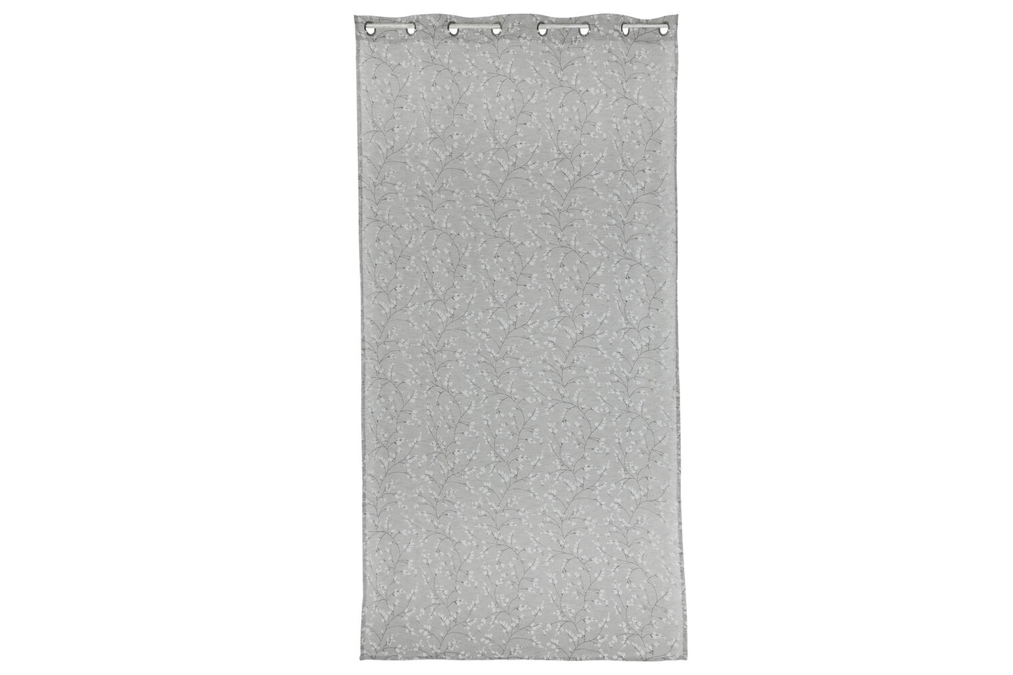 CORTINA POLIESTER 140X260 8 ANILLAS GRIS CLARO