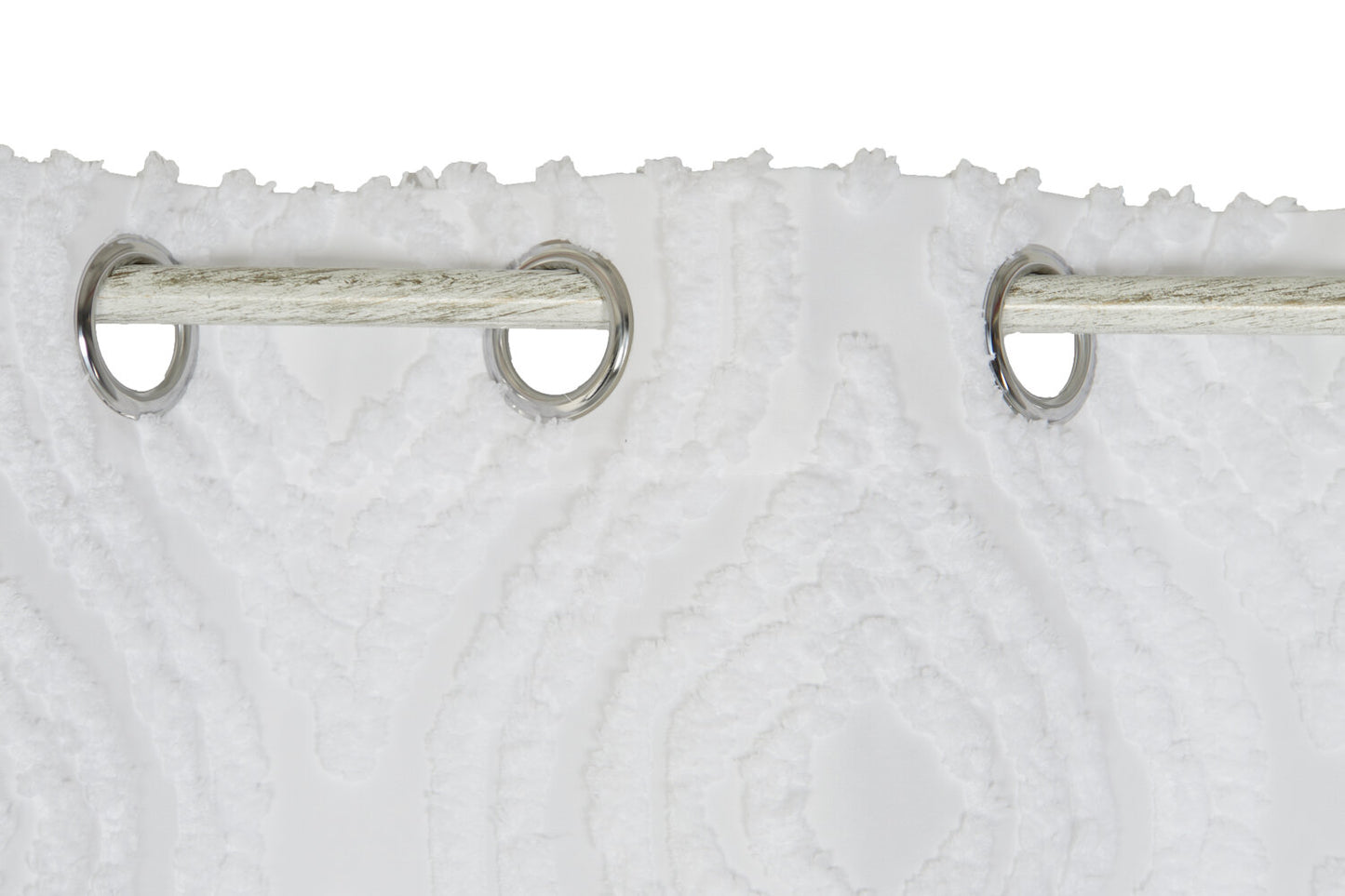 CORTINA POLIESTER 140X260 8 ANILLAS BLANCO