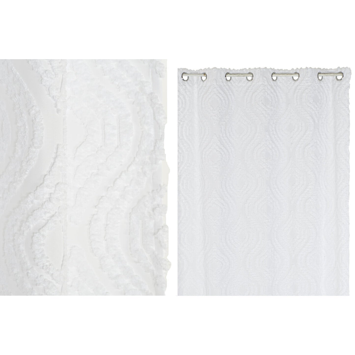 CORTINA POLIESTER 140X260 8 ANILLAS BLANCO