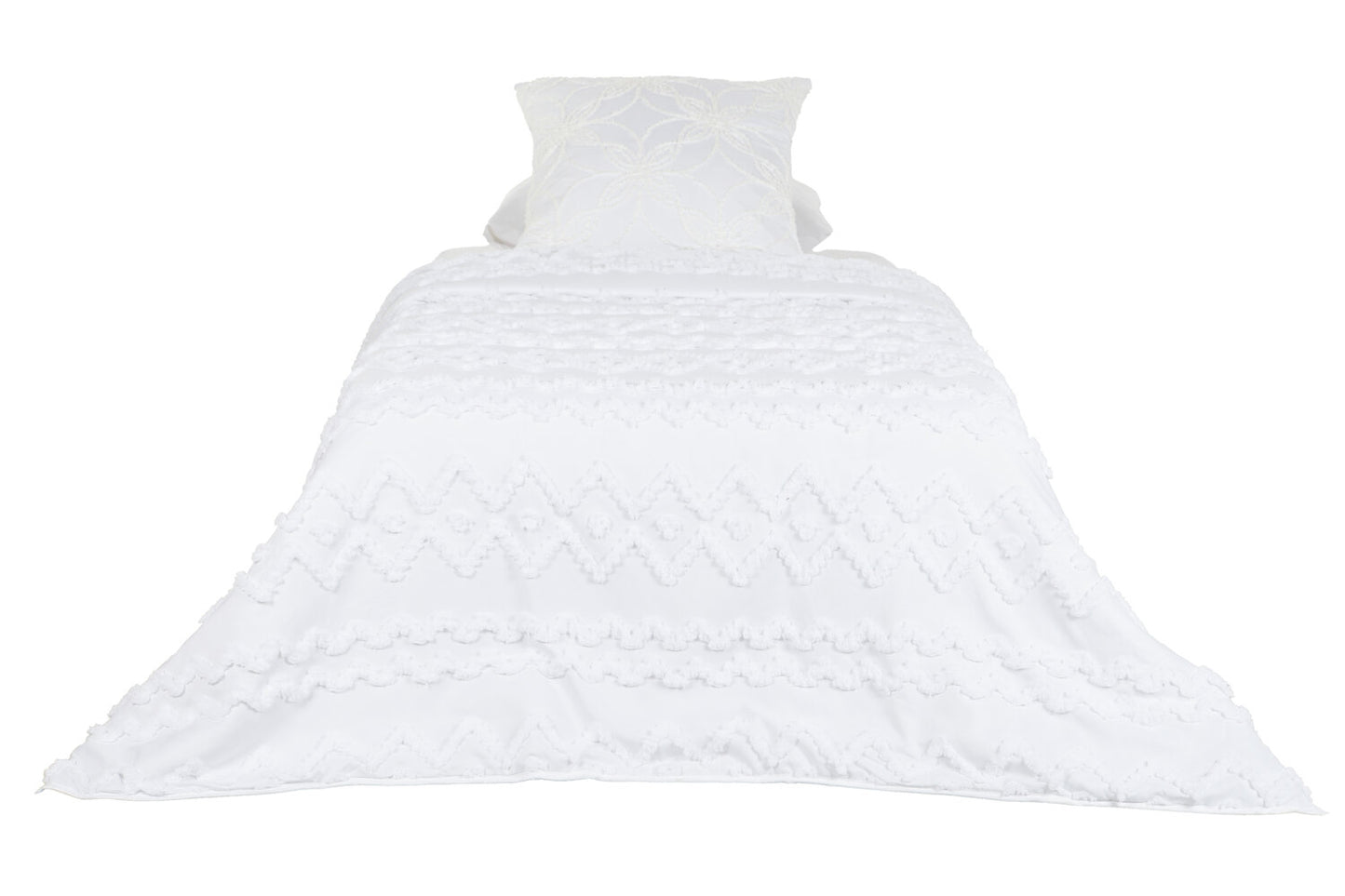 COLCHA POLIESTER 180X260 RELLENO 150 GSM. BLANCO