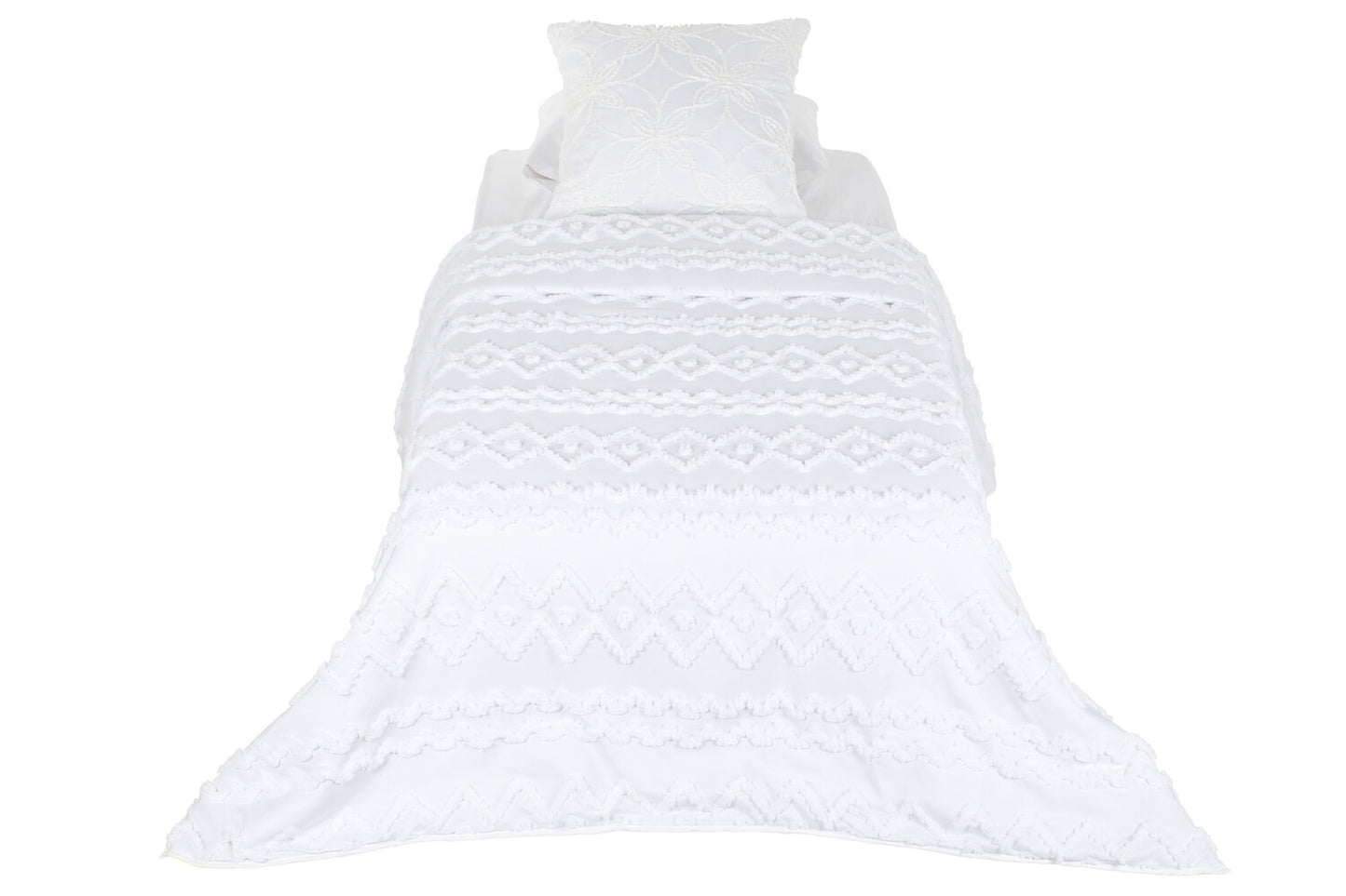 COLCHA POLIESTER 180X260 RELLENO 150 GSM. BLANCO