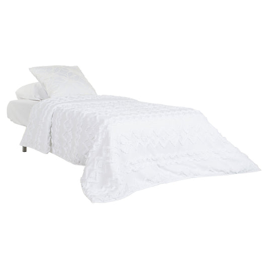 COLCHA POLIESTER 180X260 RELLENO 150 GSM. BLANCO