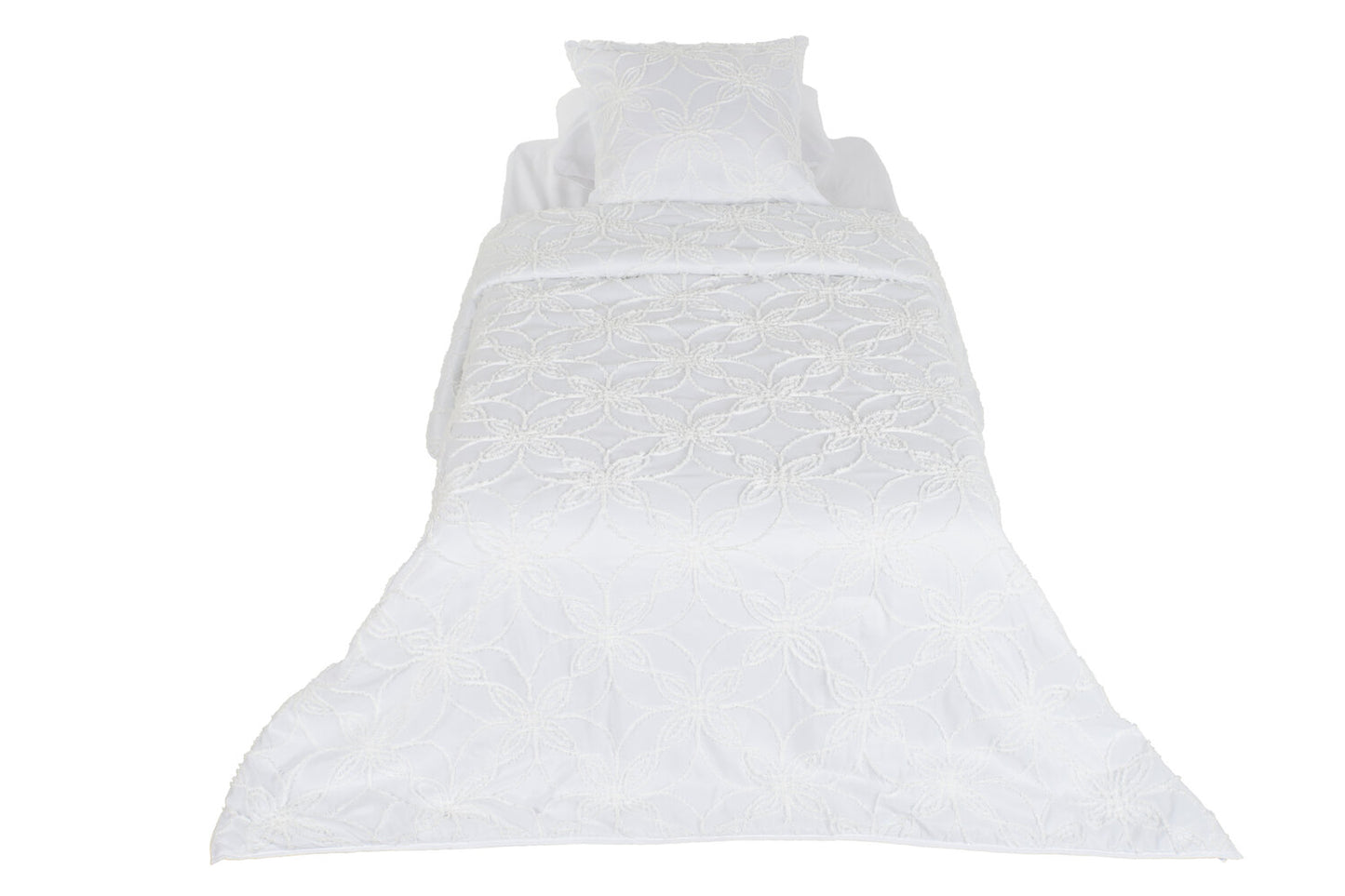 COLCHA POLIESTER 180X260 RELLENO 150 GSM. BLANCO