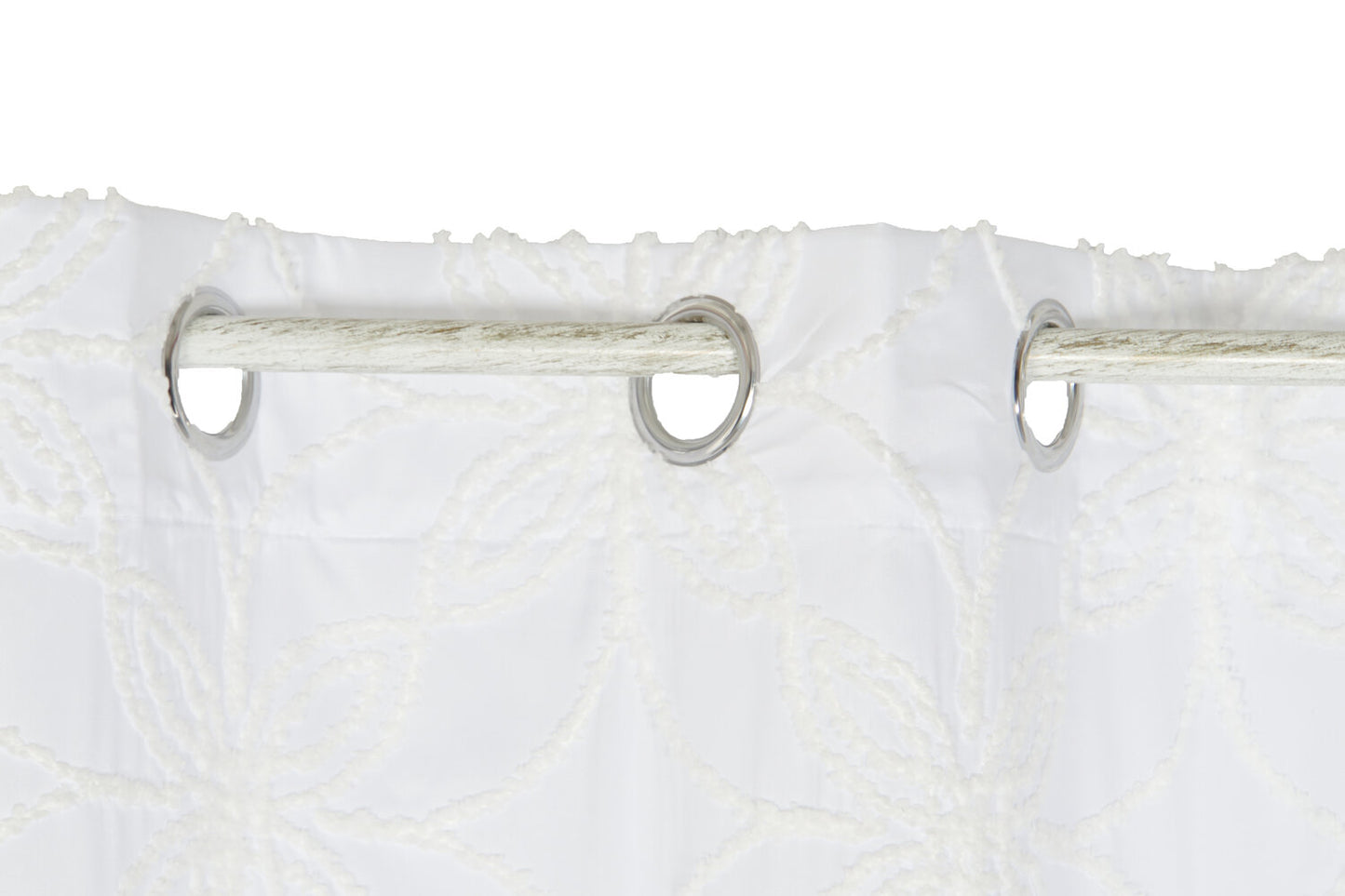 CORTINA POLIESTER 140X260 8 ANILLAS BLANCO