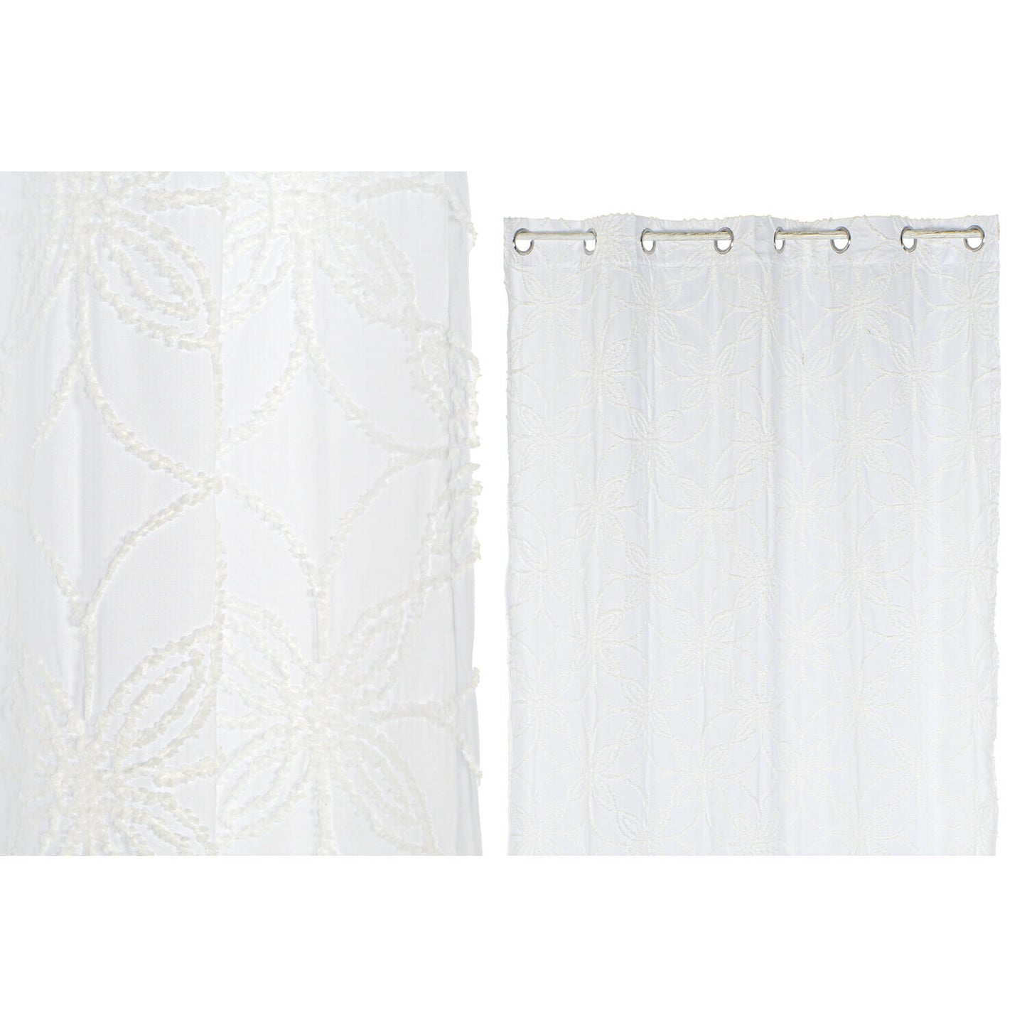 CORTINA POLIESTER 140X260 8 ANILLAS BLANCO