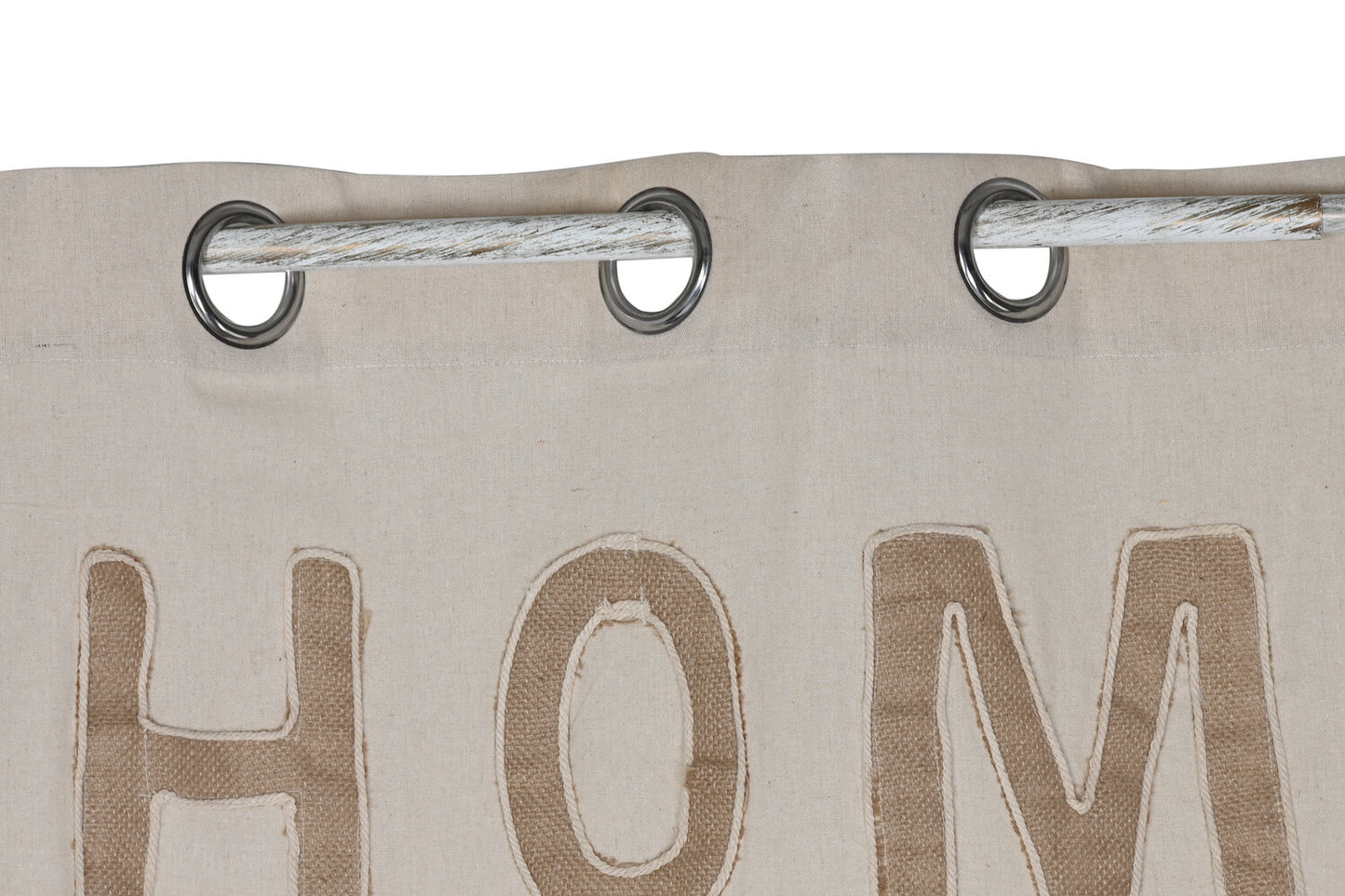 CORTINA POLIESTER 140X260 PATCHWORK 8 ANILLAS