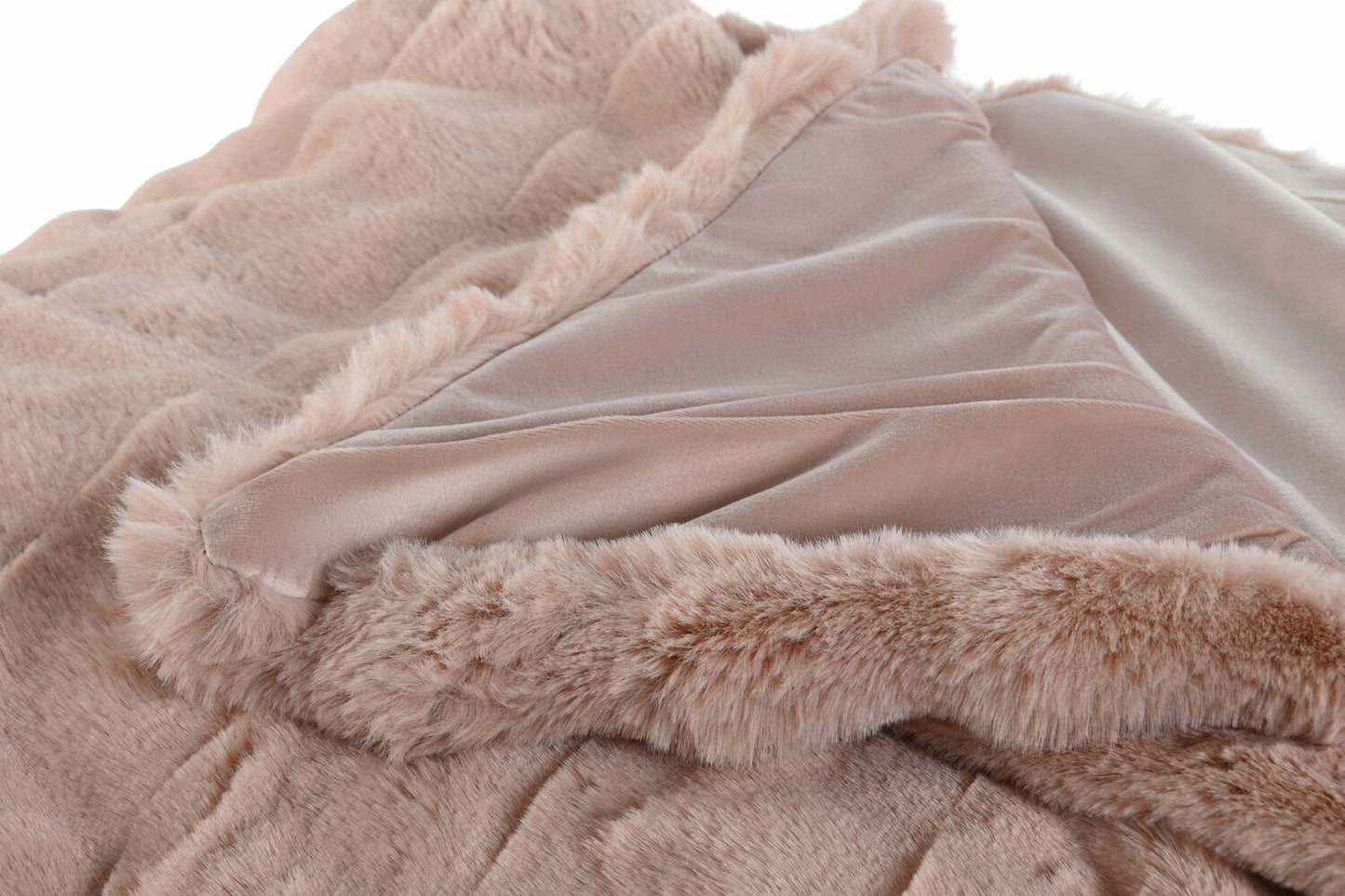 MANTA POLIESTER 220X240X1 800 GSM CAMA ROSA PALO