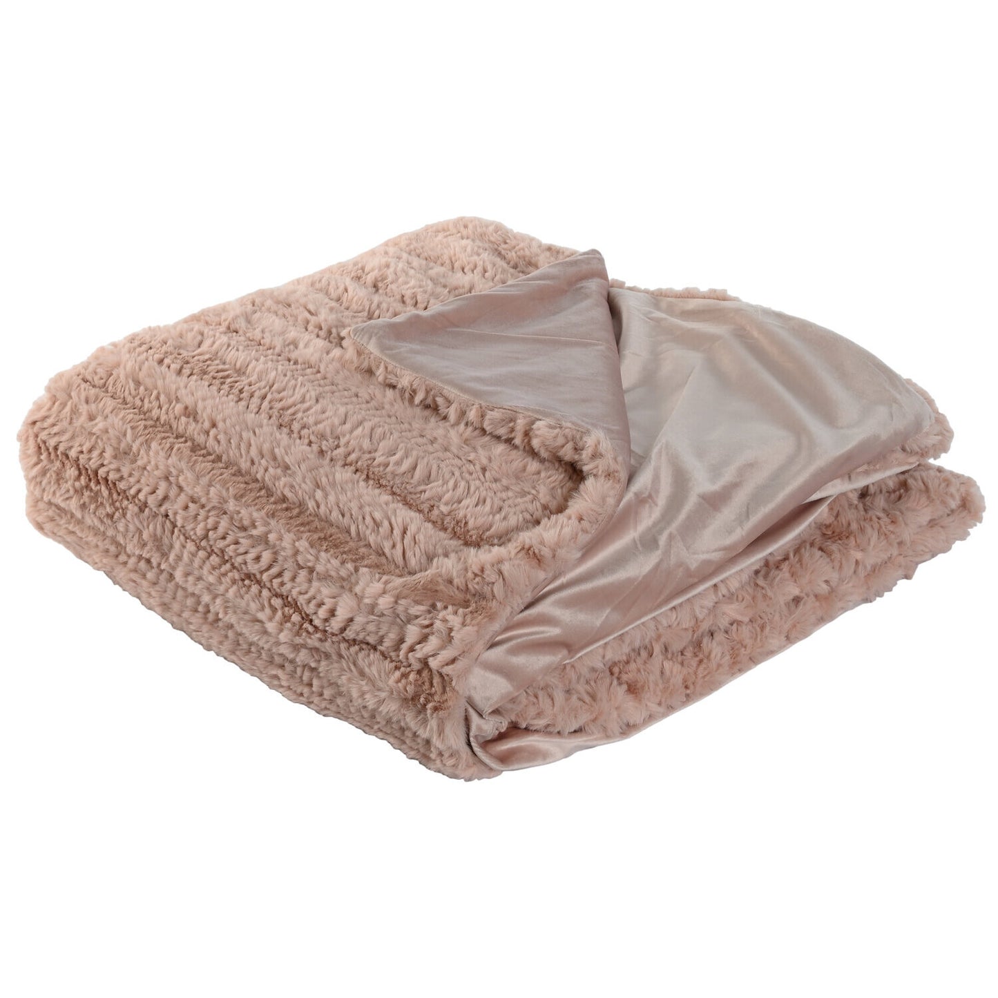 MANTA POLIESTER 220X240X1 580 GSM CAMA ROSA PALO