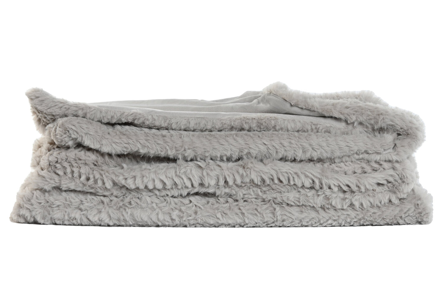 MANTA POLIESTER 220X240X1 580 GSM CAMA GRIS CLARO
